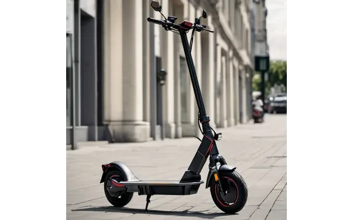 Preview of Electric scooter parked on a (WebP q85)