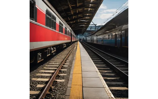 Preview of Commuter train at a station (lossless PNG)