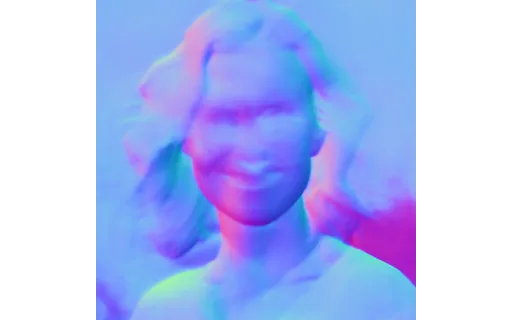 Preview of A avatar f1: surface normal map