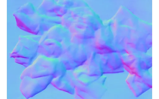 Preview of D receipts: surface normal map