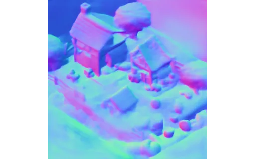 Preview of G isometric: surface normal map