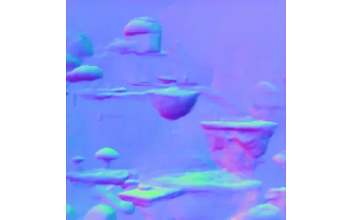 Preview of G platformer: surface normal map