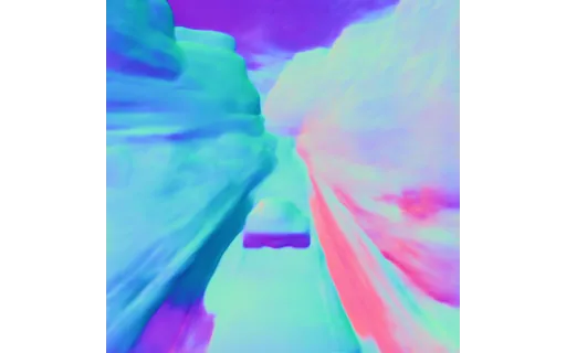 Preview of G racing track: surface normal map