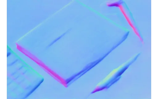 Preview of Invoice desk: surface normal map