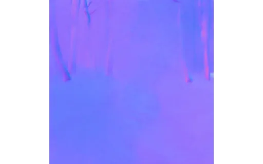 Preview of L forest path: surface normal map
