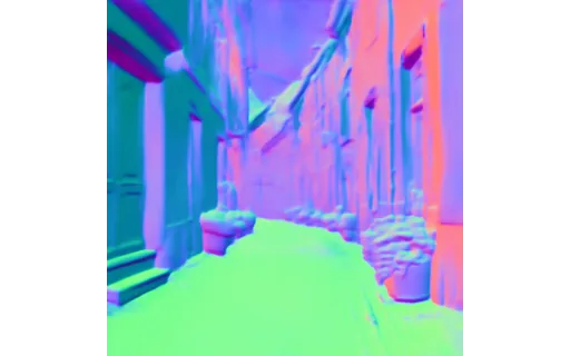 Preview of L street eu: surface normal map