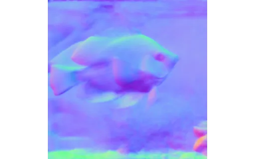 Preview of N fish tank: surface normal map