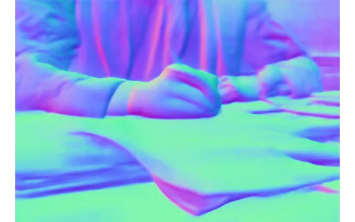 Preview of Office desk: surface normal map