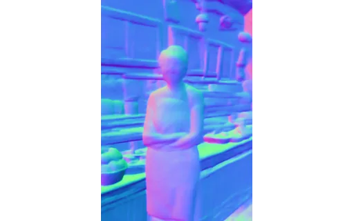 Preview of Owner restaurant: surface normal map