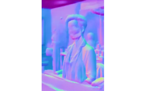 Preview of Owner salon: surface normal map