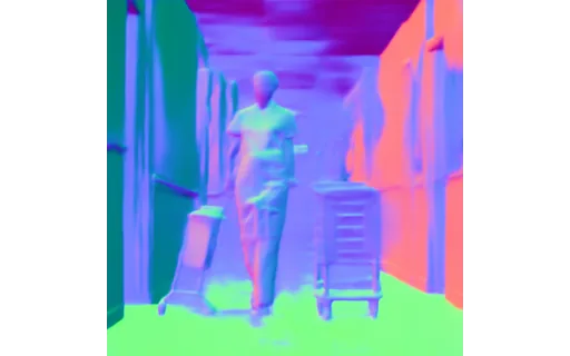 Preview of P cleaner eve: surface normal map