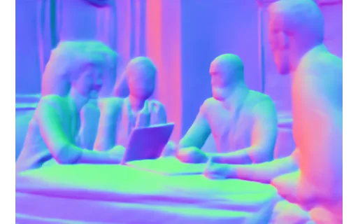 Preview of P meeting mix: surface normal map