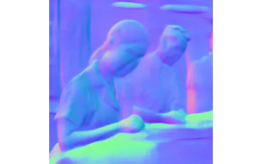 Preview of P nurse clinic: surface normal map