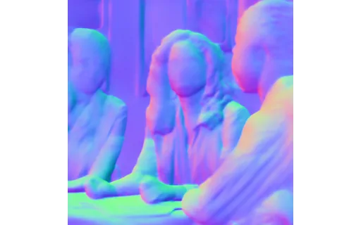 Preview of P teacher cls: surface normal map