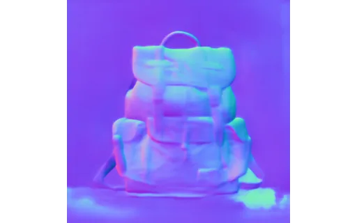 Preview of Pr backpack: surface normal map