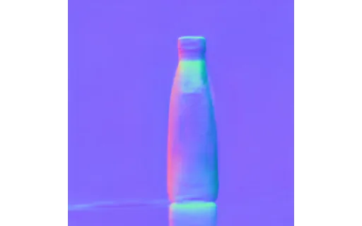 Preview of Pr bottle: surface normal map
