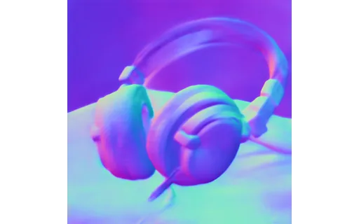 Preview of Pr headphone: surface normal map