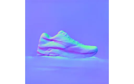 Preview of Pr shoe: surface normal map