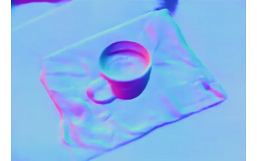 Preview of Receipt counter: surface normal map
