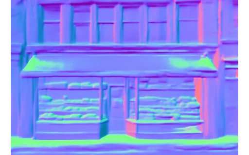 Preview of S bakery: surface normal map