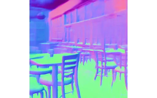 Preview of S cafe empty: surface normal map
