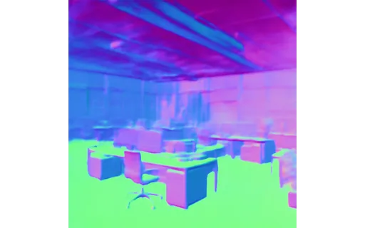 Preview of S office open: surface normal map