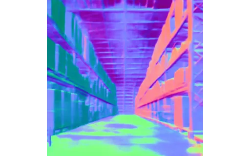 Preview of S warehouse a: surface normal map