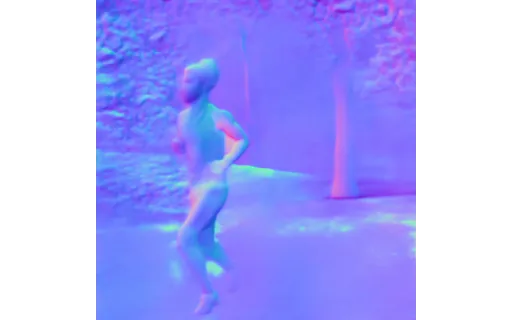 Preview of Sp runner: surface normal map
