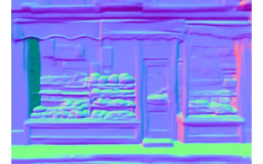 Preview of Storefront: surface normal map