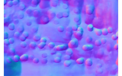 Preview of T bokeh warm: surface normal map