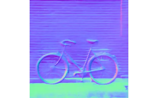Preview of V bike city: surface normal map