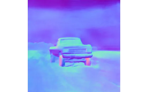 Preview of V pickup mud: surface normal map