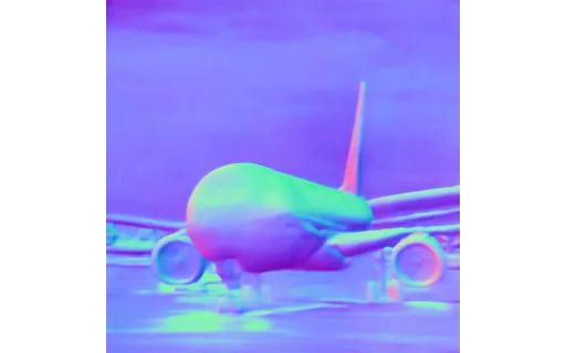 Preview of V plane gate: surface normal map