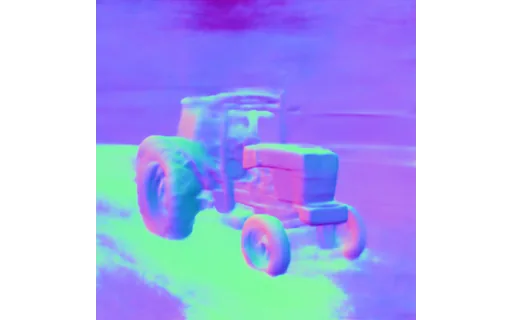 Preview of V tractor: surface normal map