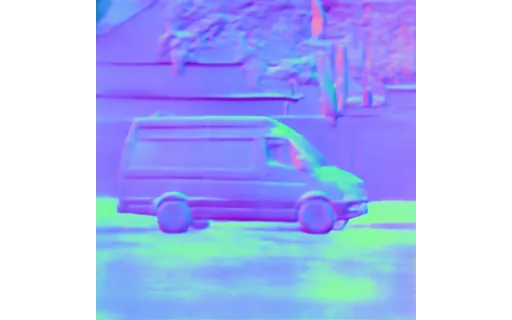 Preview of V van delivery: surface normal map