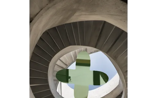 Preview of L stairwell: object composited in
