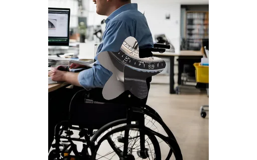 Preview of P desk chair: object composited in