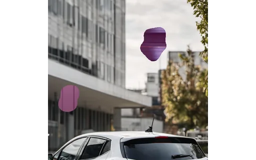 Preview of V car ev: object composited in