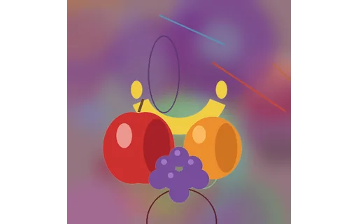 Preview of Fruit Still Life on Clutter: Instances (512px)