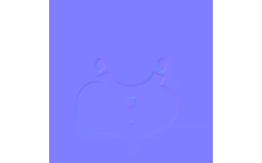 Preview of Conditioning Map: Fruit Normal Map (512px)