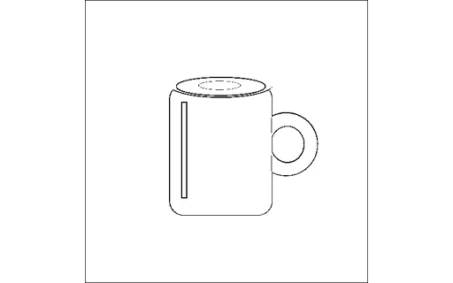 Preview of Conditioning Map: Mug Line Art (512px)