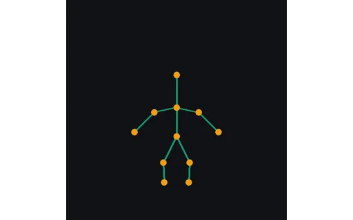 Preview of Conditioning Map: Robot Pose Skeleton (512px)