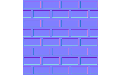 Preview of PBR Brick wall: Normal (256px)