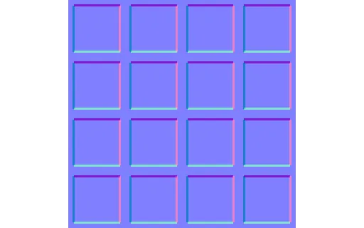 Preview of PBR Ceramic tiles: Normal (256px)