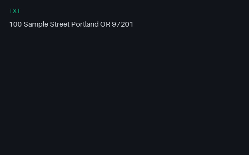 Preview of OCR Hard GT: Skew Address