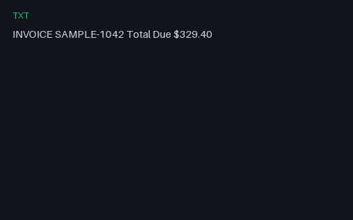 Preview of OCR Hard GT: Skew Invoice