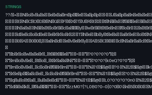 Preview of Apple .strings: UTF-16 LE with BOM (Japanese)