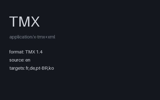 Preview of TMX: UI Strings (en + FR/DE/PT-BR/KO)