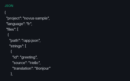 Preview of Crowdin-Style Export: French