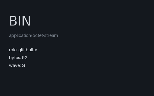 Preview of BIN: glTF Buffer Companion